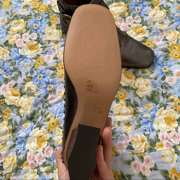 Coach Chelsea Heeled Boot Metallic Smog Size 5.5 - Picture 8 of 13